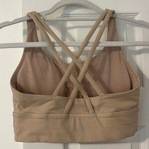 Tan Lululemon Energy Bra